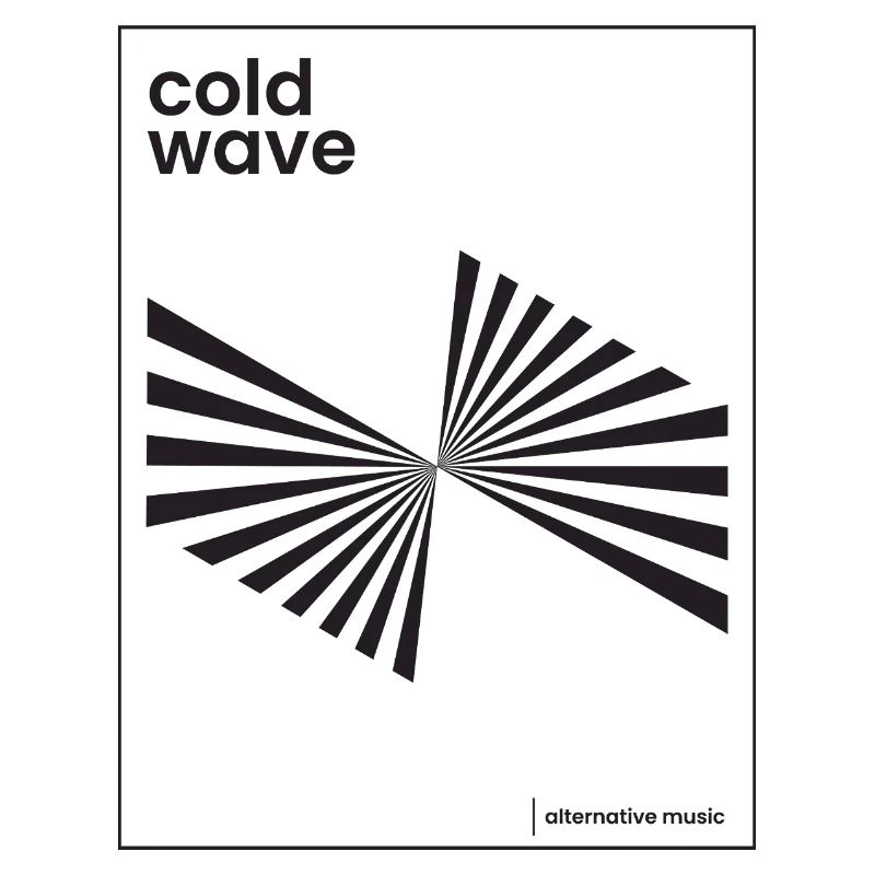 Conception d’affiche de musique Cold Wave
