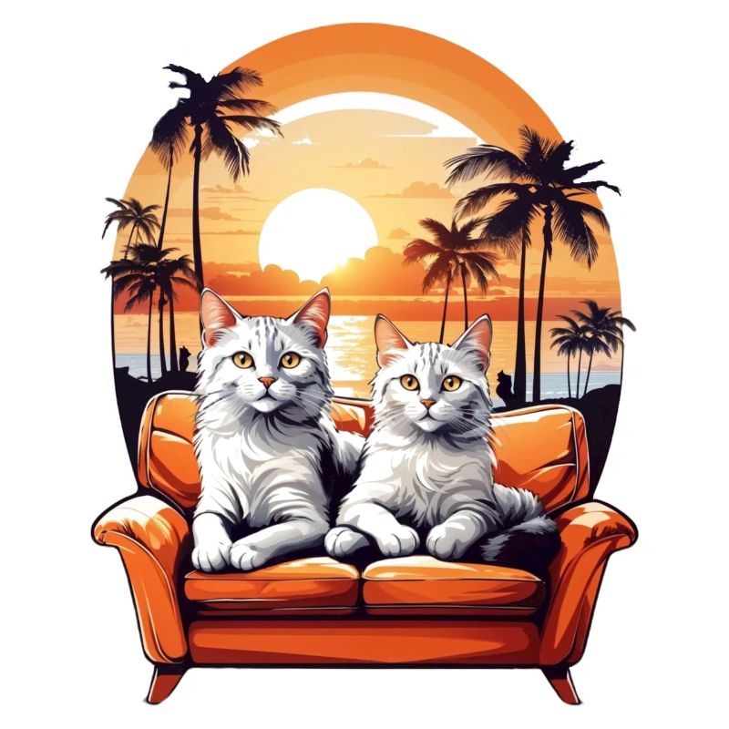 Katzen am Meer