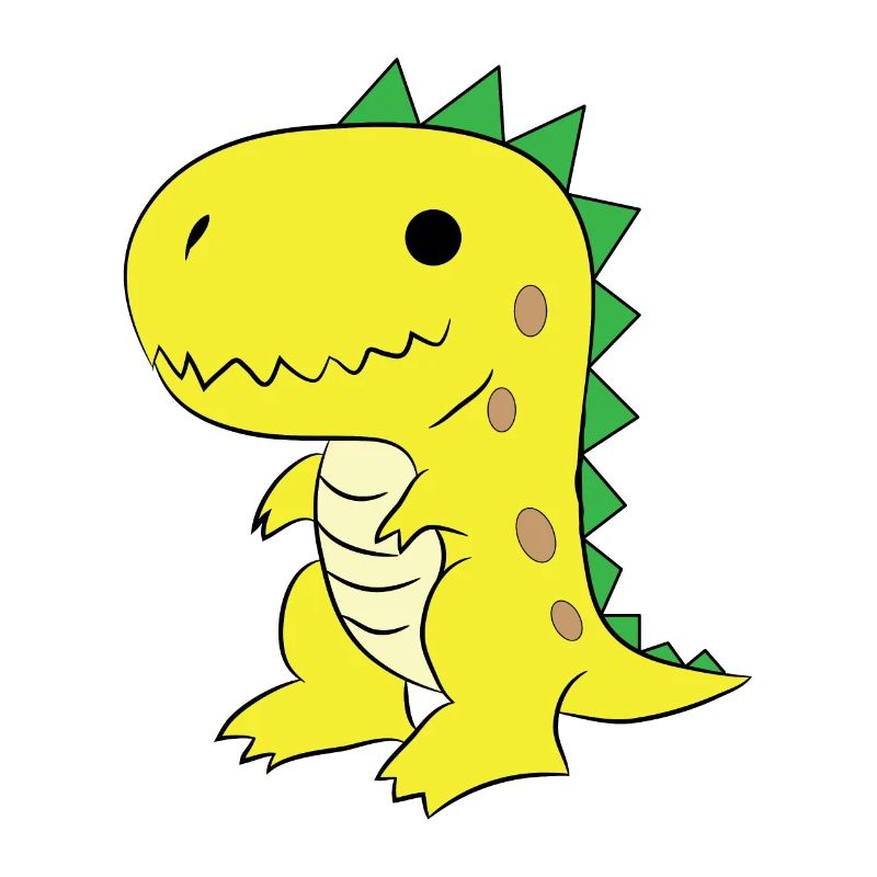 Baby-Gelb-Dinosaurier-Drache