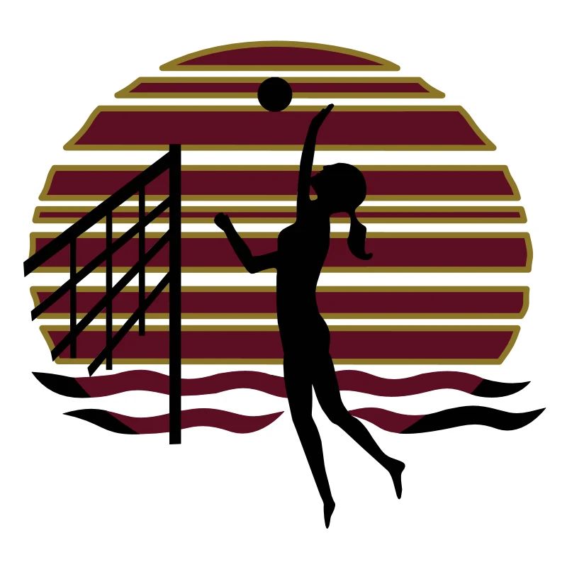 Beachvolley sunset