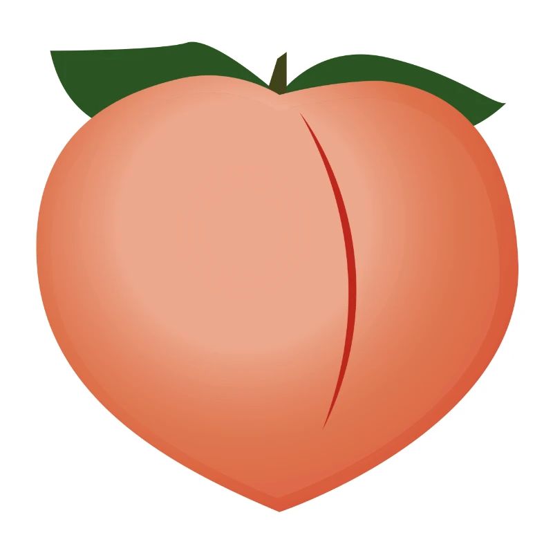 Knackiger Pfirsich