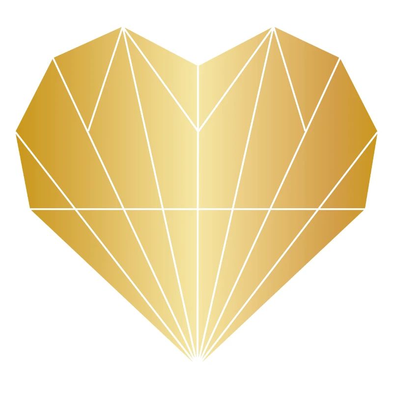 Herz Diamant Gold