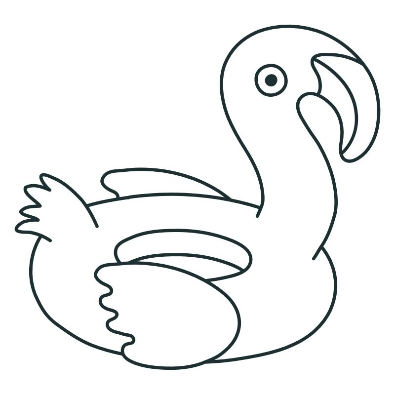 Pool Kreis Flamingo