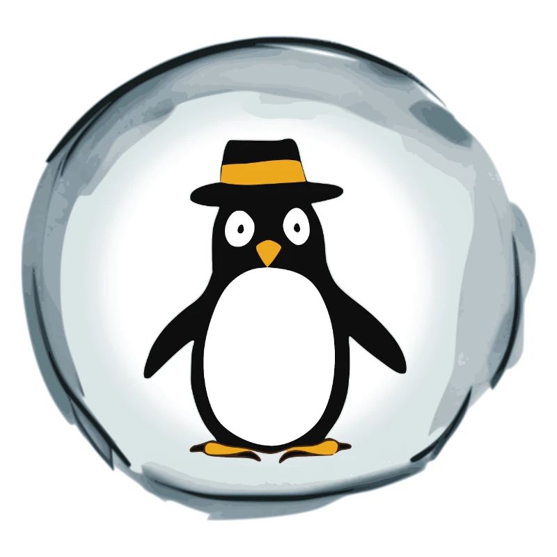 Pinguin mit Hut