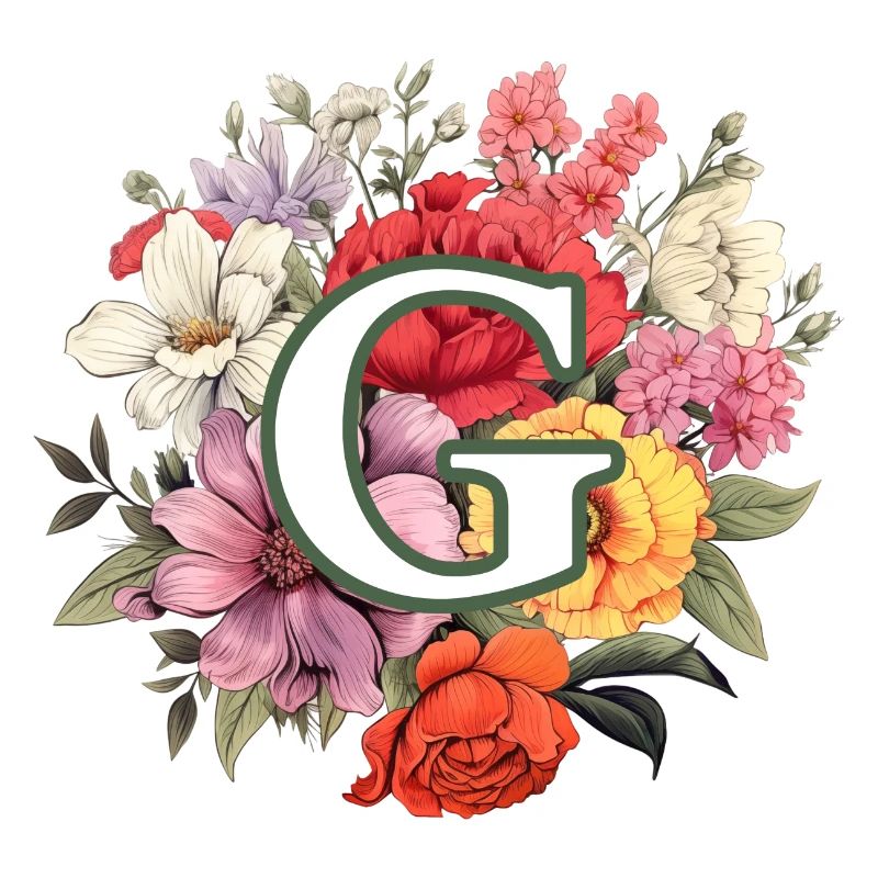 G Monogramm Blumenstrauss