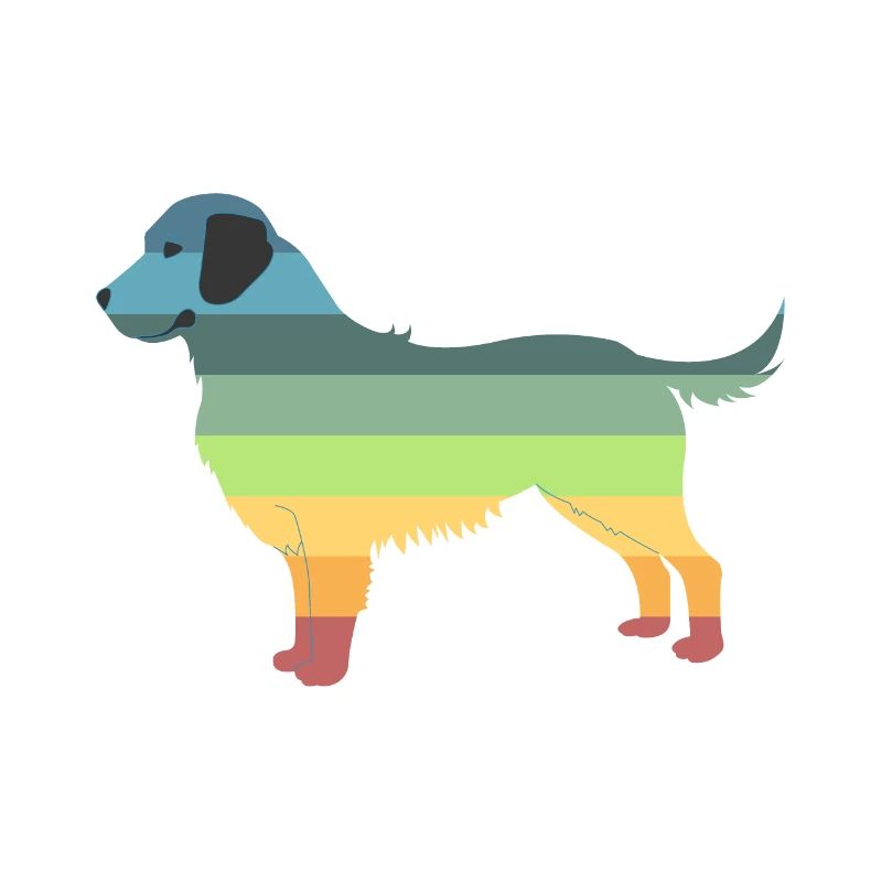 Retro Golden Retriever