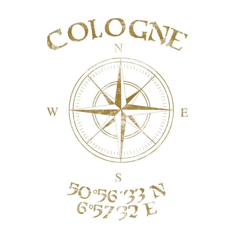 Compass GPS coordinates Cologne