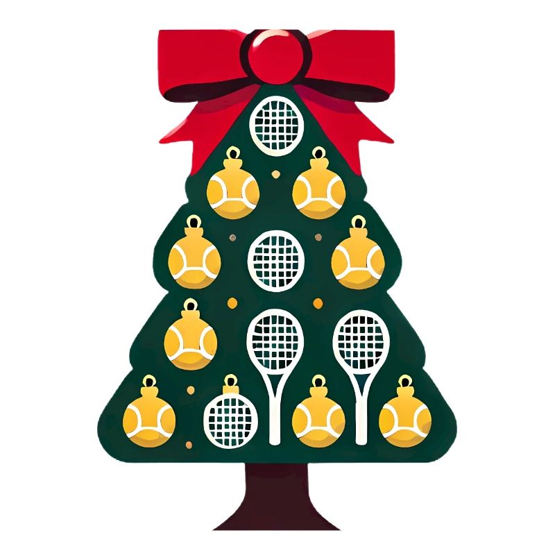 TennisThemed Weihnachtsbaum Design