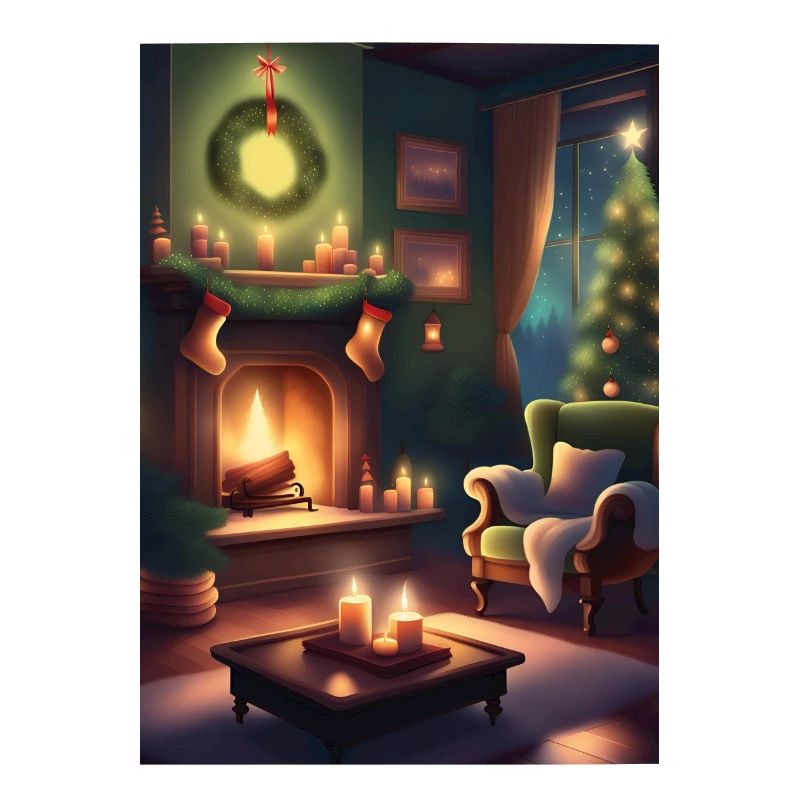 Grünes Weihnachtshaus