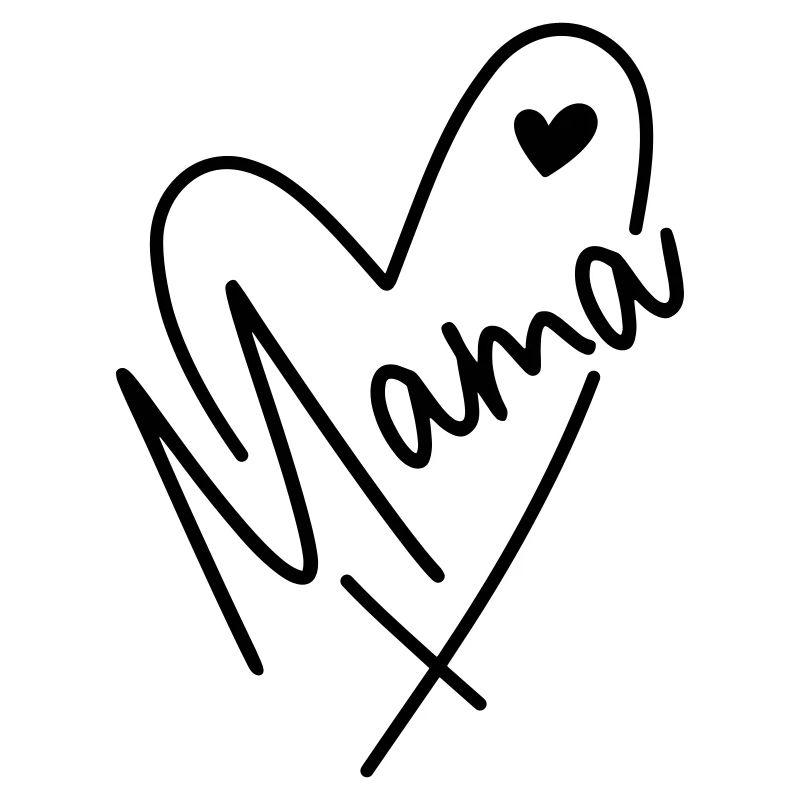 Mama Herz Mutter Kind Liebe Muttertag Geschenk