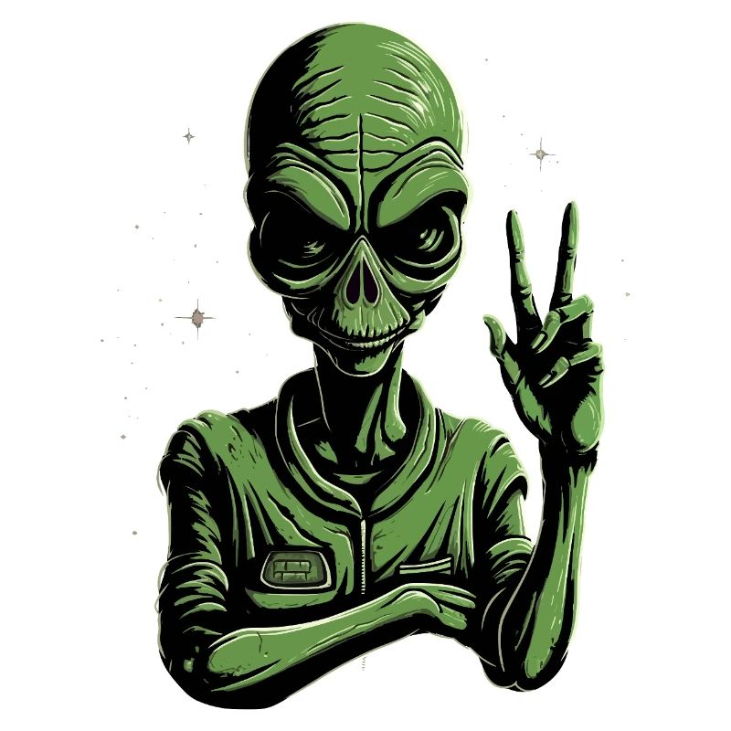 Alien Peace Sign