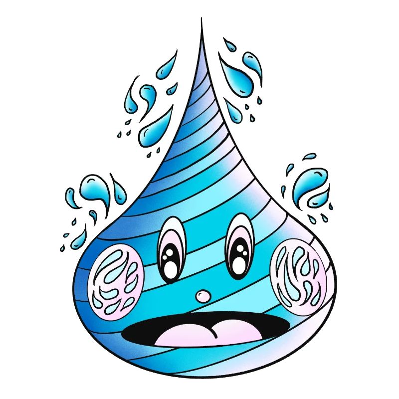 Aufgeweckter Wassertropfen