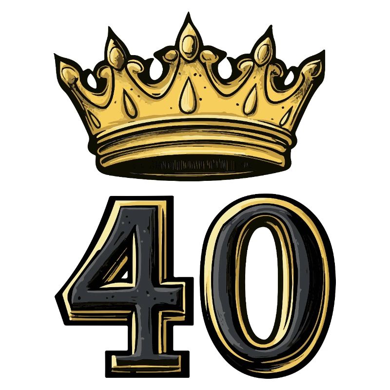 40 Zahl Krone