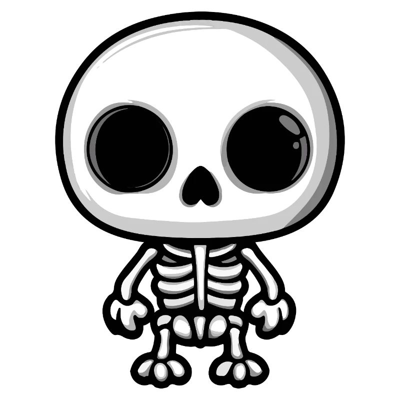 Skelett Halloween Comic