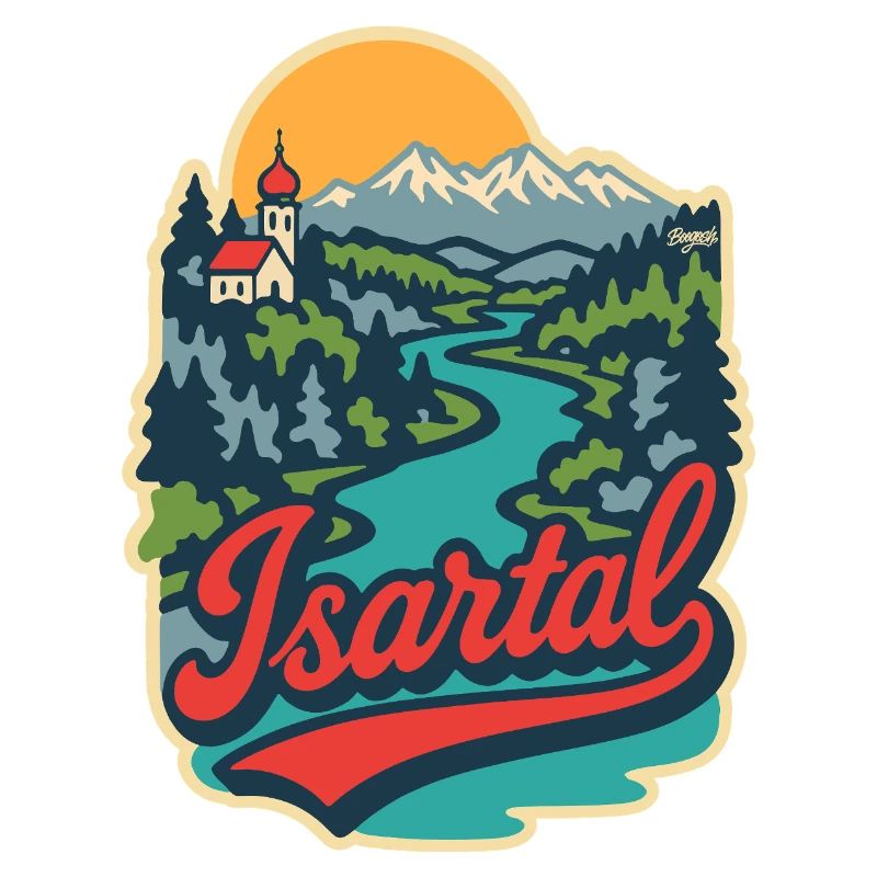 Isartal in Oberbayern  