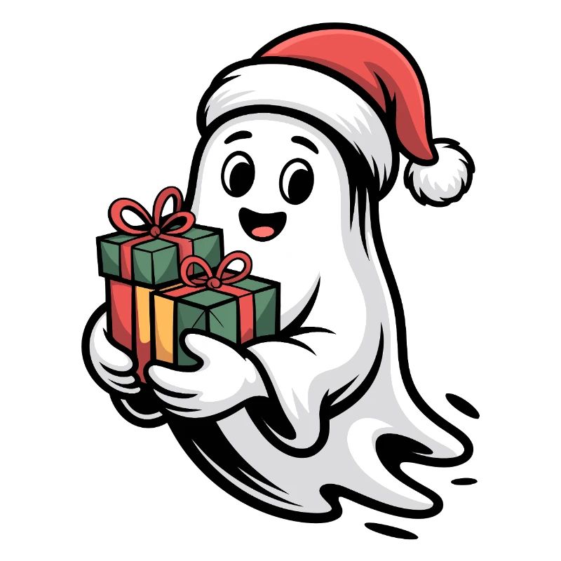 Weihnachtsgeist mit Geschenken