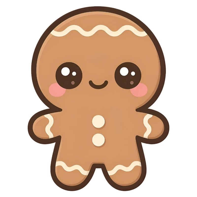 Kawaii Kleiner Lebkuchen Mann