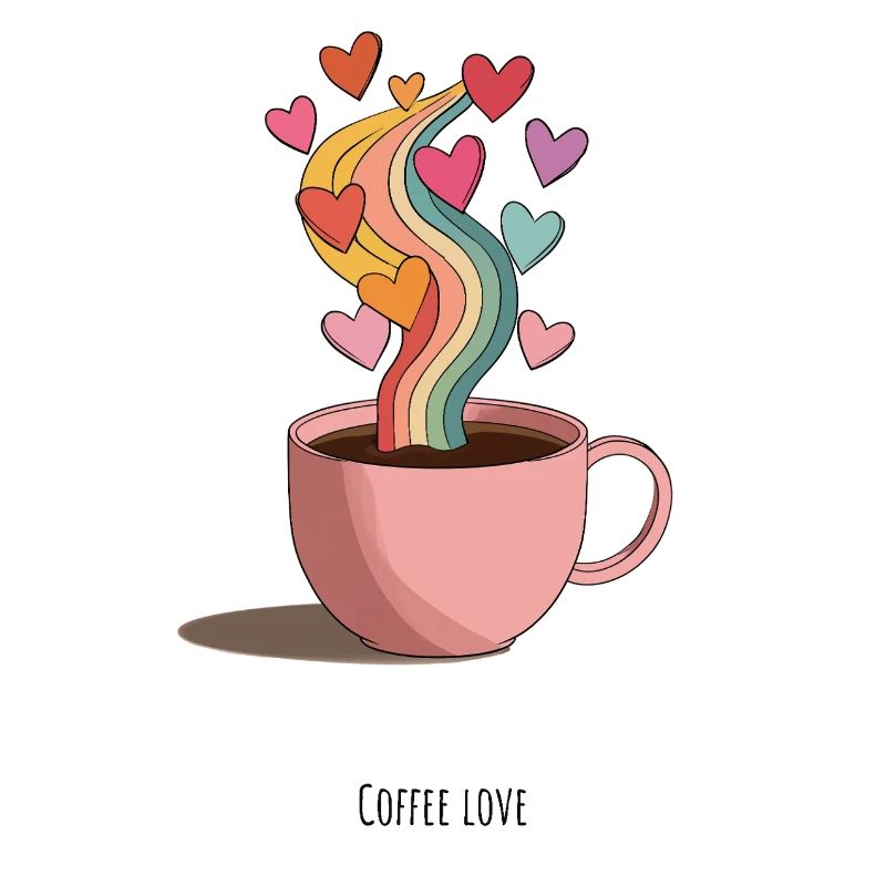 KaffeeLiebe Regenbogen Dampf