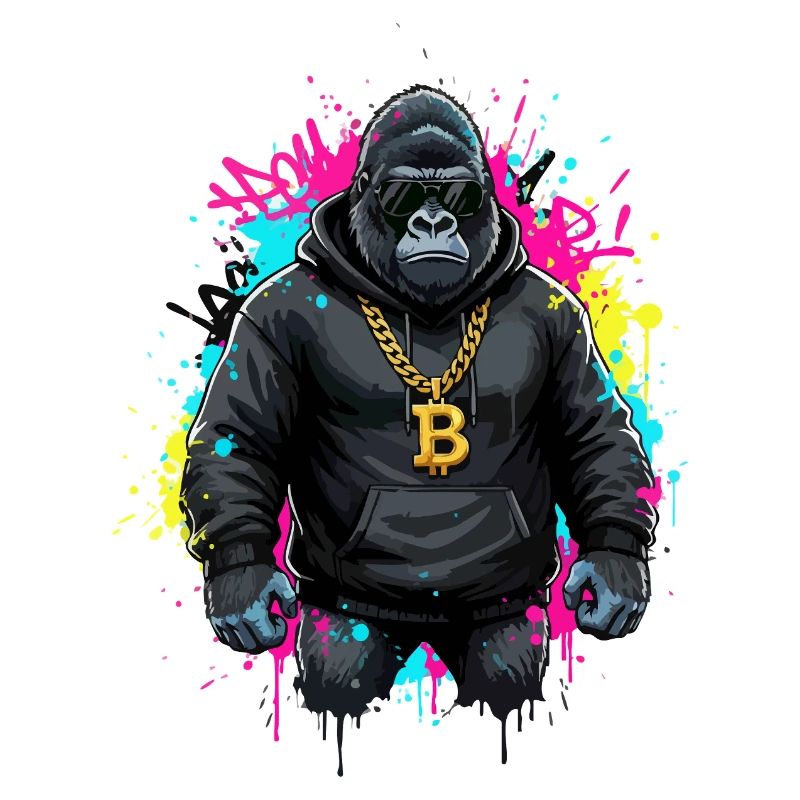 Gorilla-Krypto-Streetwear-Bitcoin