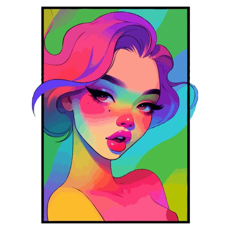Glam-Mädchen-Porträt