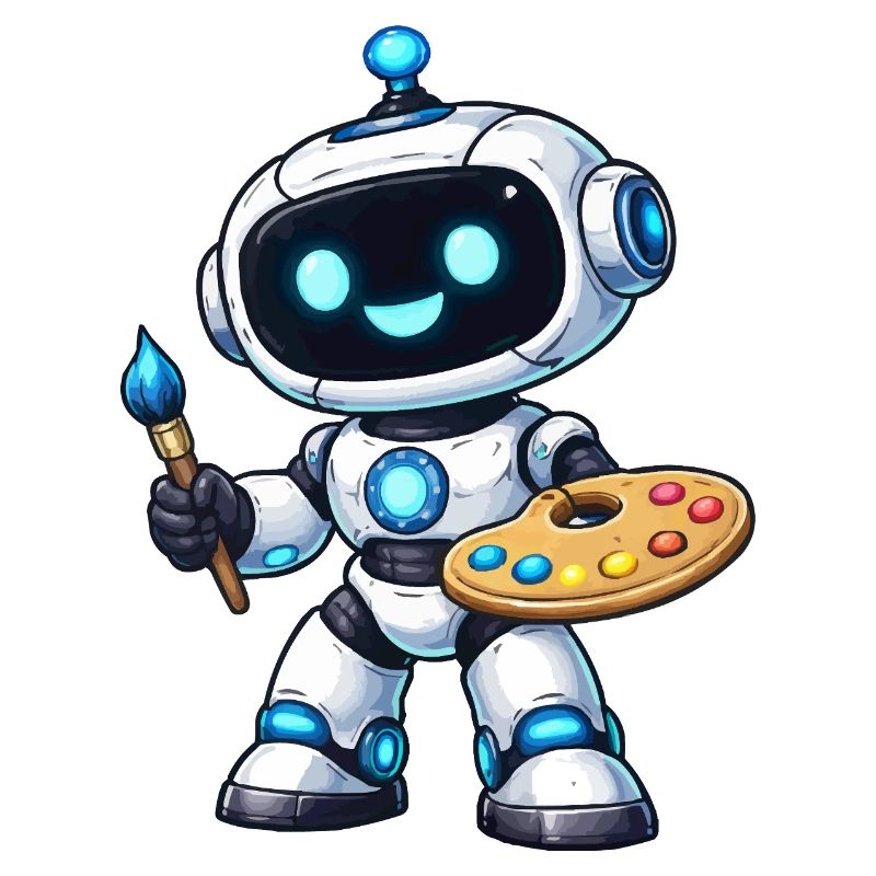 Künstlerischer Malroboter mit Palette