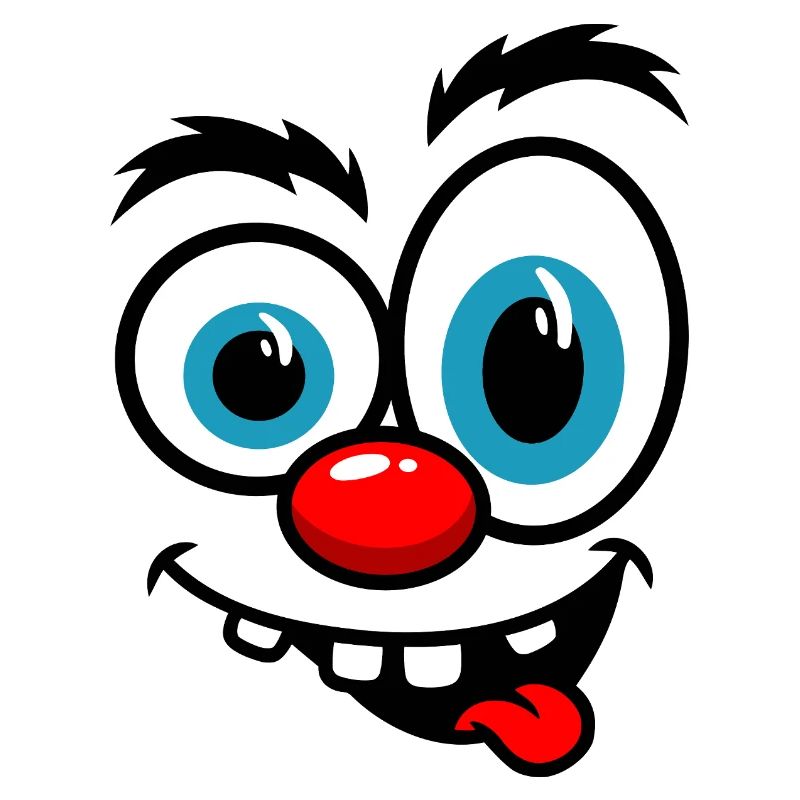 Bunte Clown-Karikatur