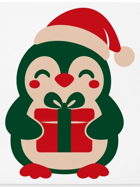 Pinguin Geschenk Clipart