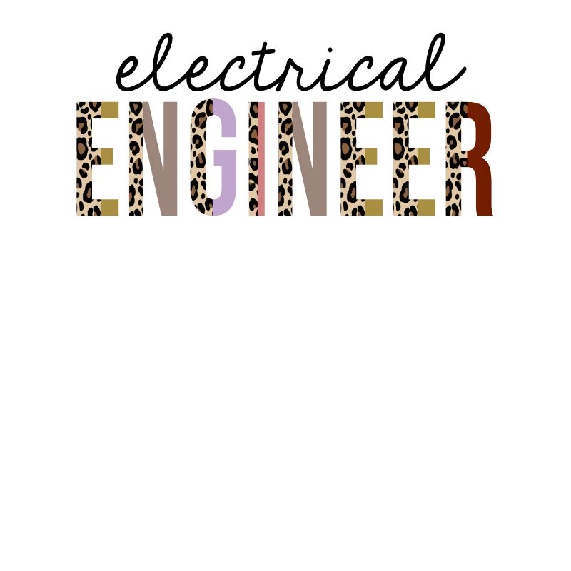 Electrical Engineer Leopard Print Funny