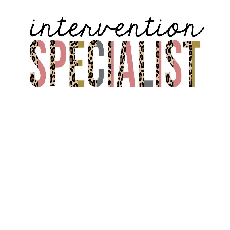 Intervention Specialist Leopard Print Funny