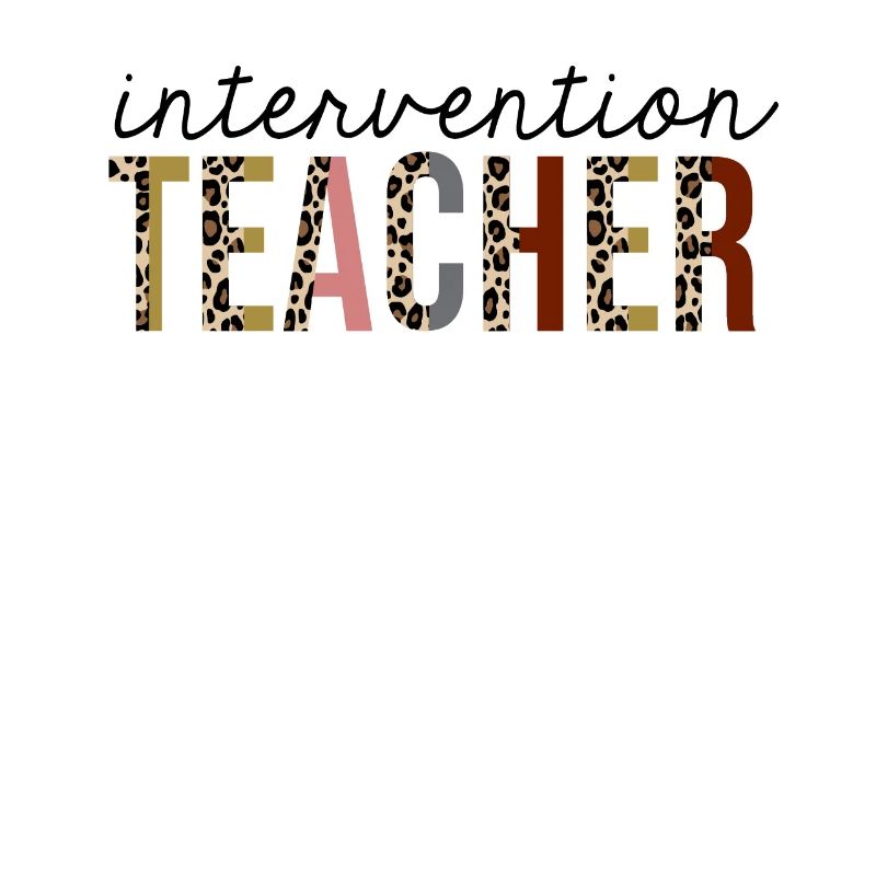 Intervention Enseignant Leopard Print Drôle