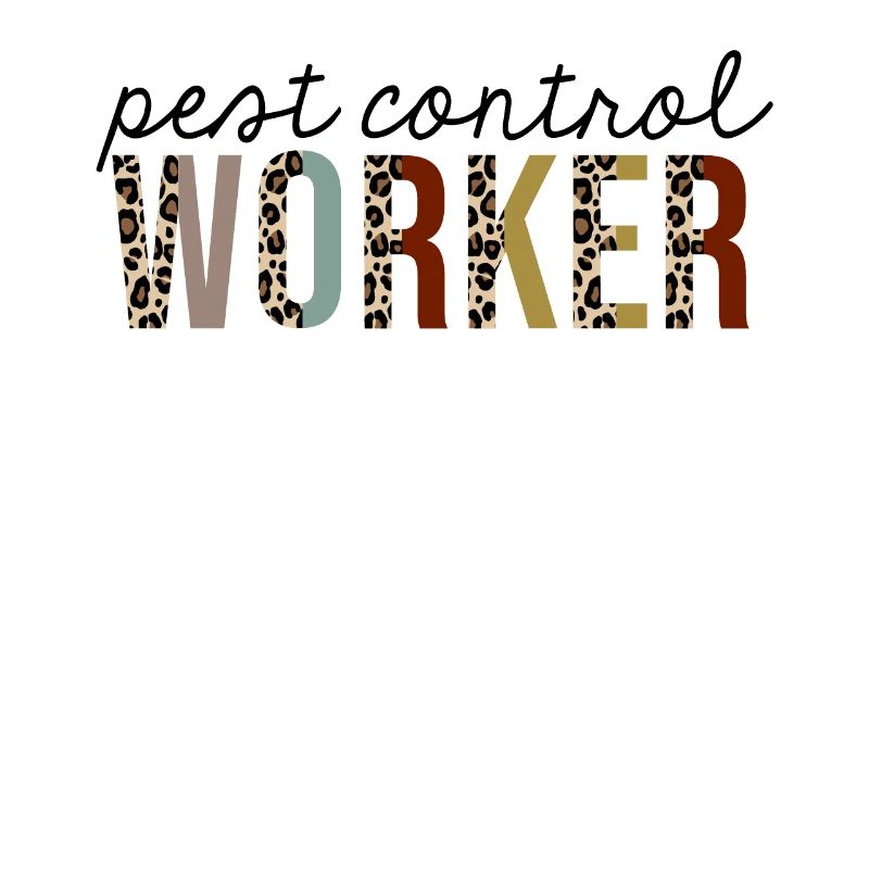 Schädlingsbekämpfungsarbeiter Leopardenprint lustig