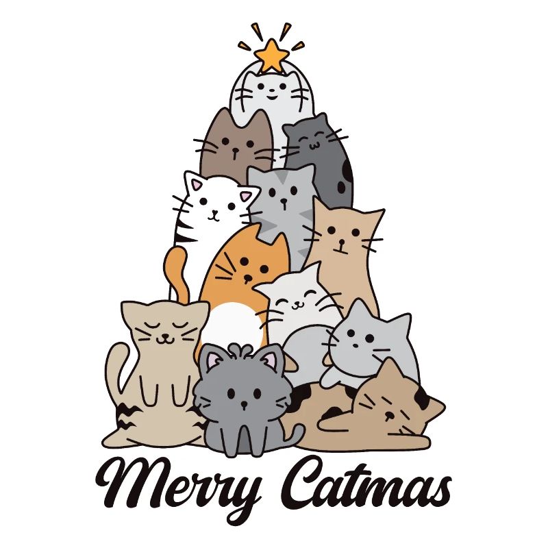 Fröhliche Katzen