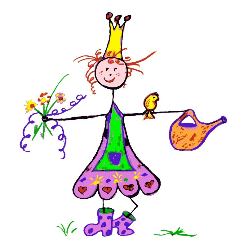 Süße Gartenprinzessin