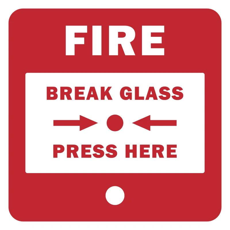 Feueralarm Symbol Zeichen