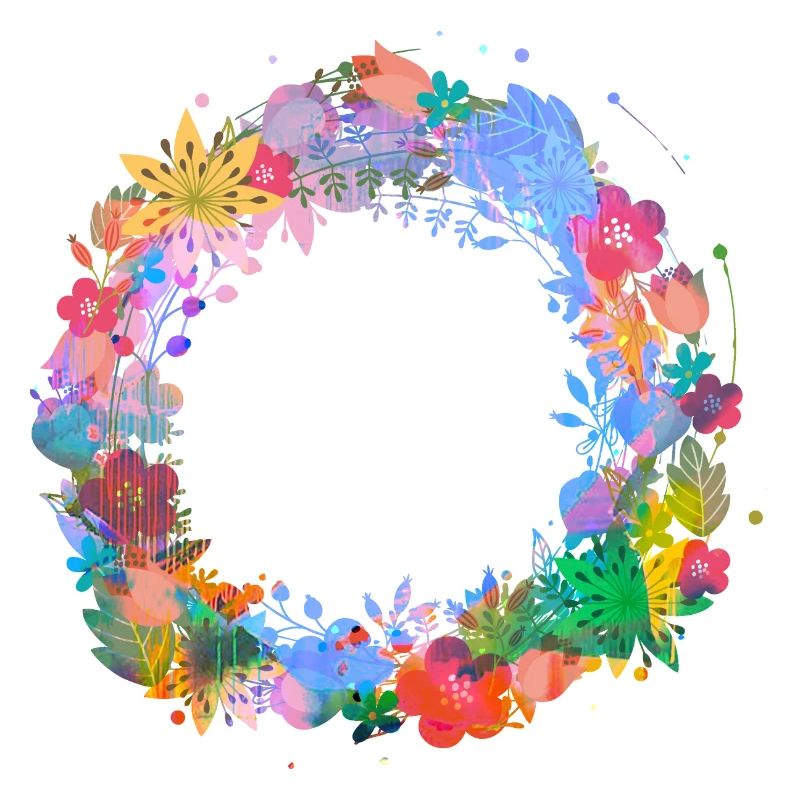blumenkranz,leer, kranz,graffti,bunt,blumen