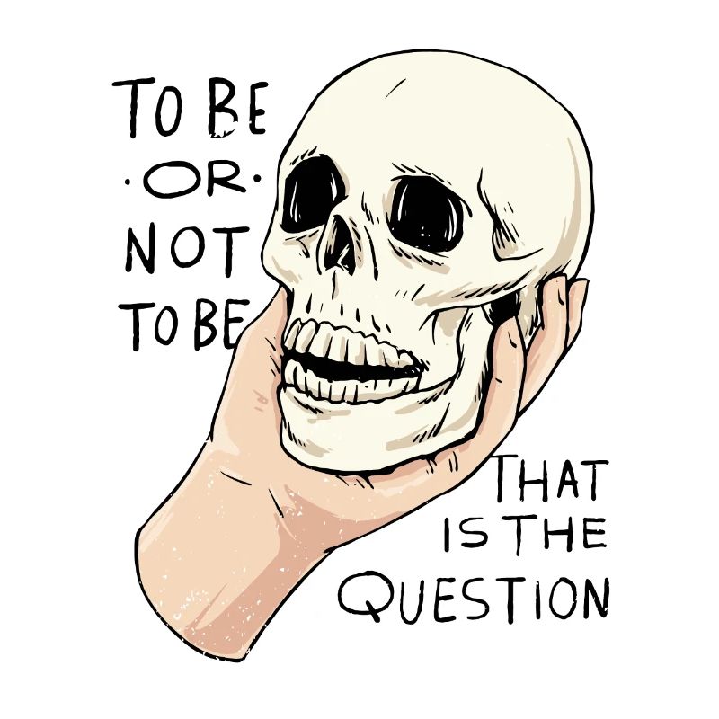 Hamlet Zitat "Sein oder nicht sein" Design