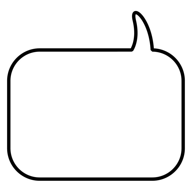 Text Balloon (square 1col