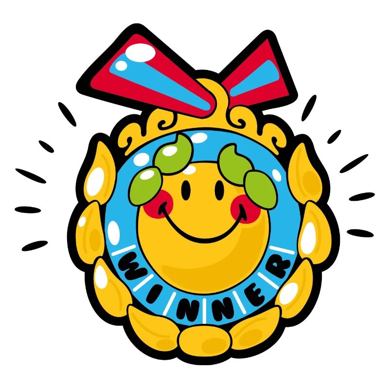 Smiley Winning Medal