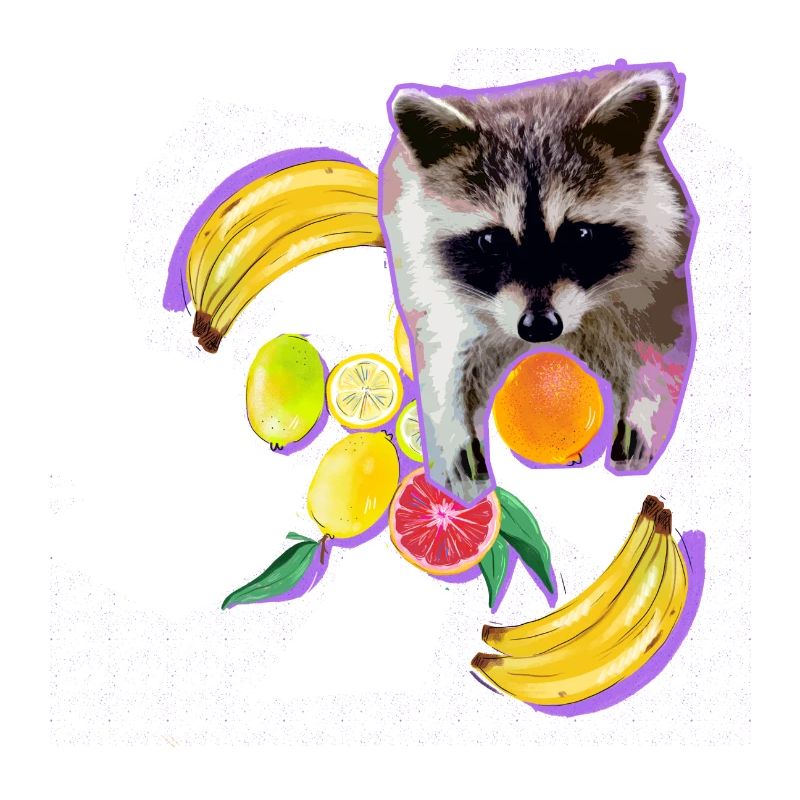 waschbär,bär,graffiti,malerei,mint,obst