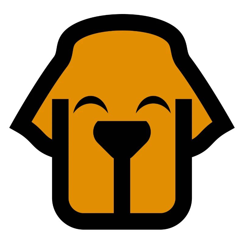 Hundegesicht Comic Logo