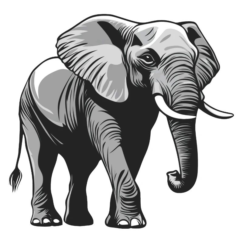 grauer Elefant