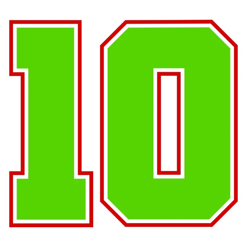 Nummer 10 Fußball