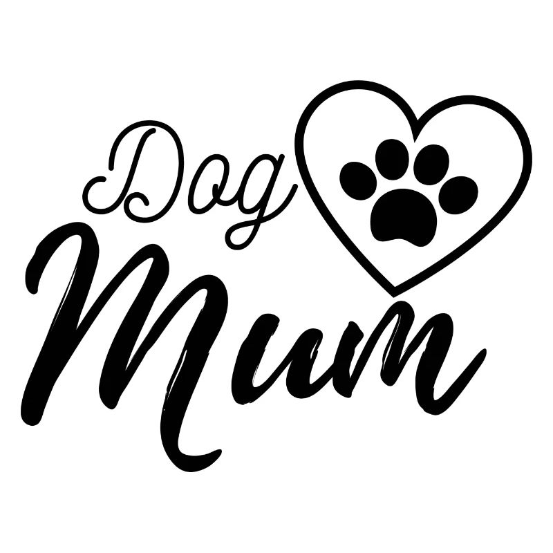 Dog Mum Herz-Pfote