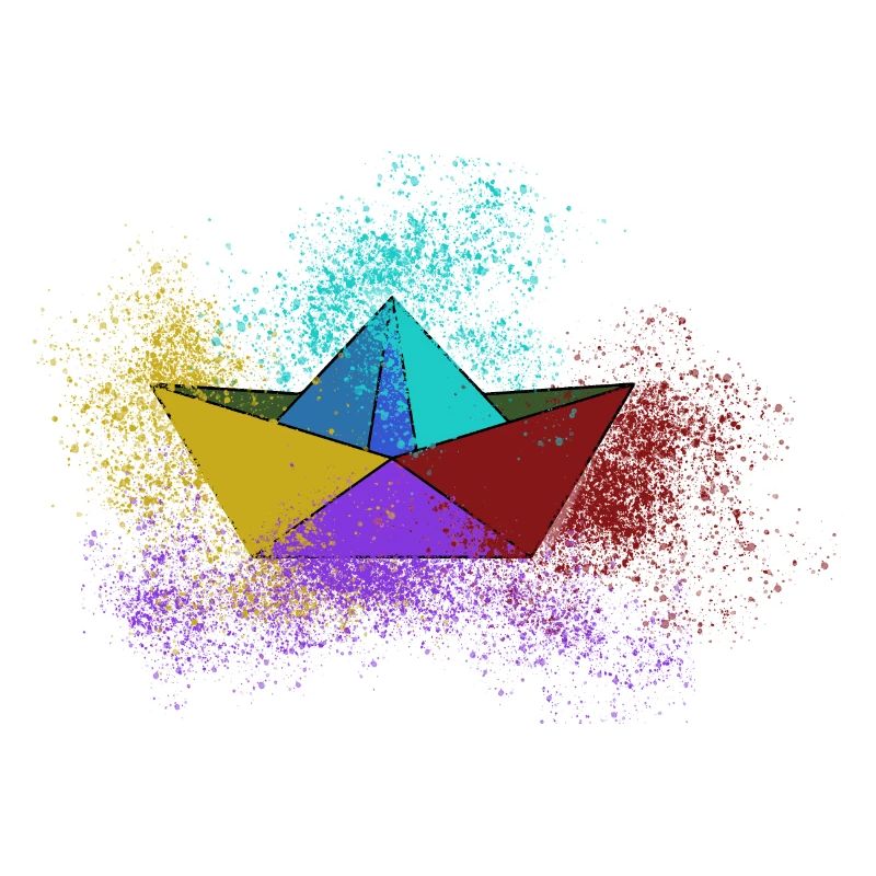 boot,papierschiff,bunt,schiff,graffiti