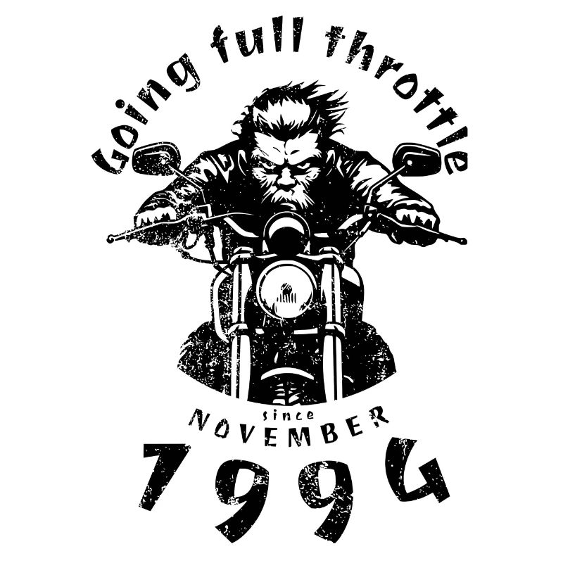 30. Geburtstag Going full throttle since 11/1994