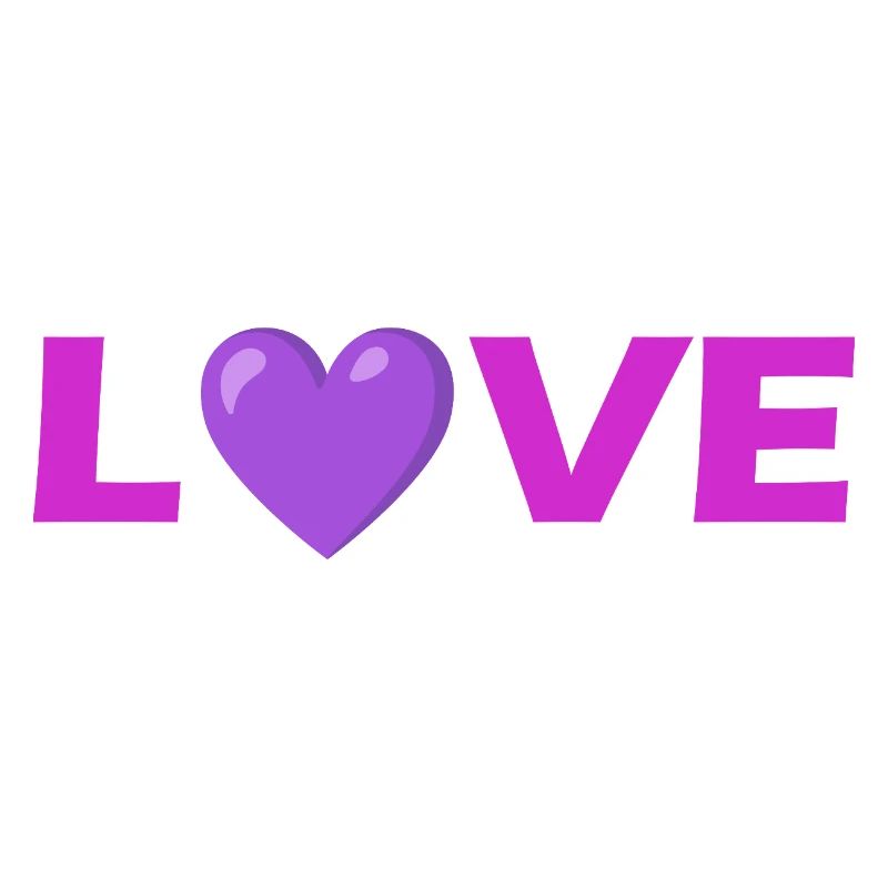 Liebesherz-Typografie-Design