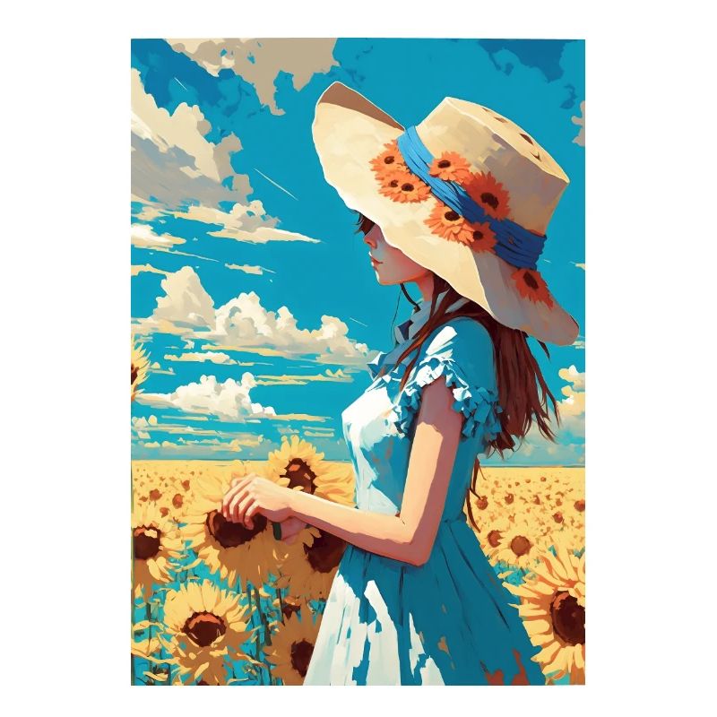 Sonnenblumenmädchen Sommer