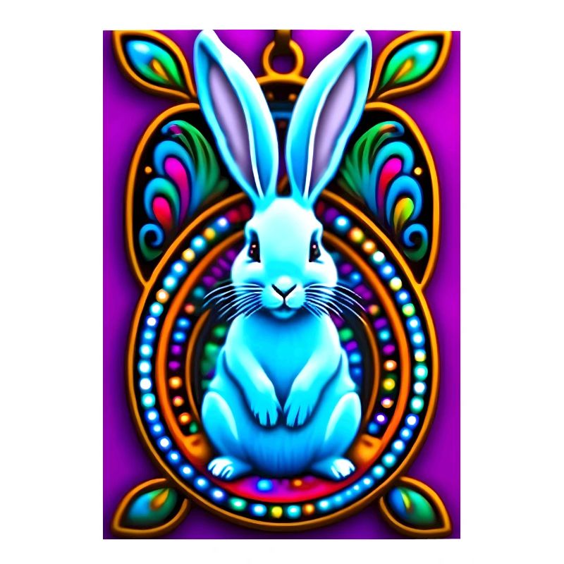 Psychedelic Easter Bunny