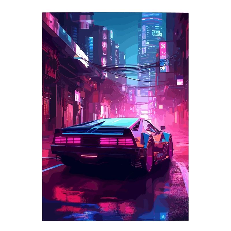 Auto Neon Stadt
