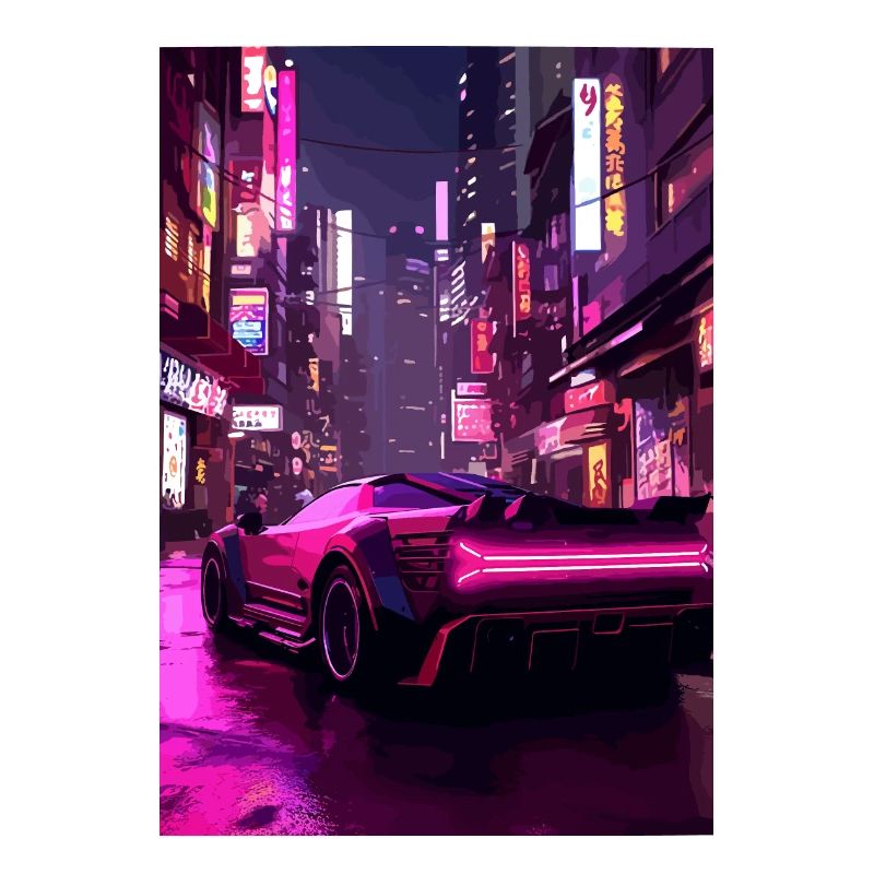Auto Neon Stadt